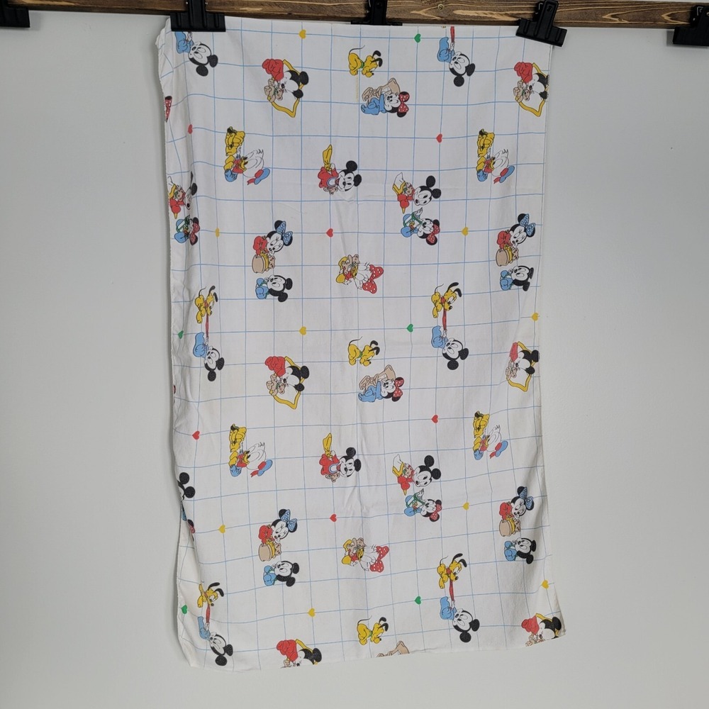 Vintage Dundee Disney Babies Mickey & Friends 24 x 39" Baby Swaddle Blanket